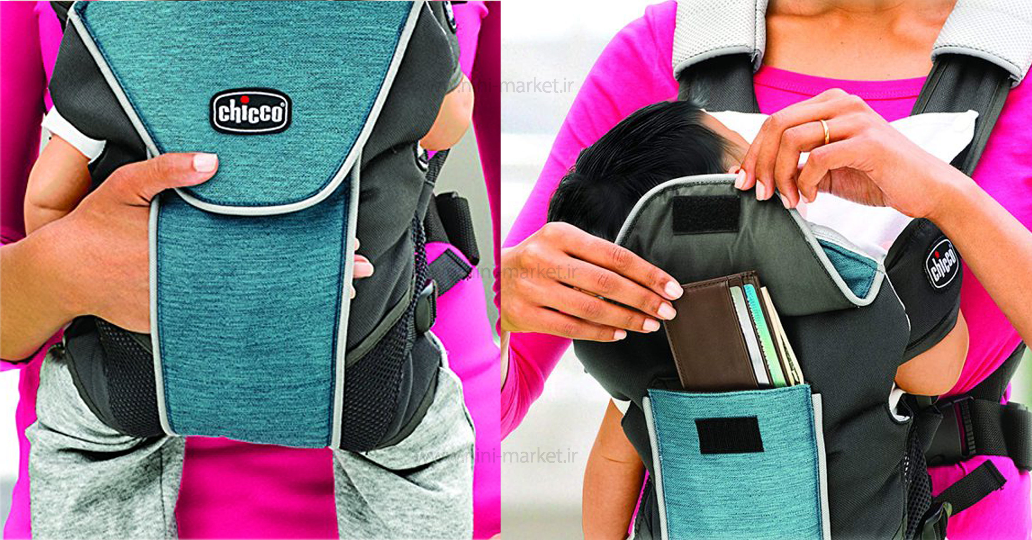 آغوش 4 کاره چيکو رنگ سرمه اي کد 1908 مدل vapor برند chicco