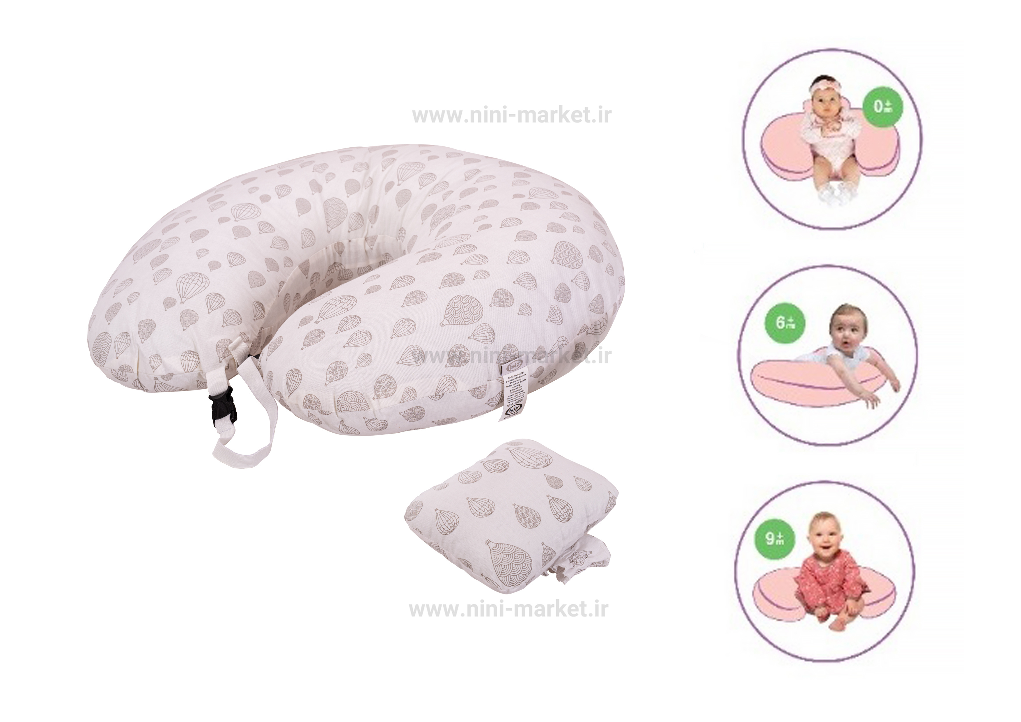 ویژگی بالشت شیردهی C شکل طرح بالون برند Isiz