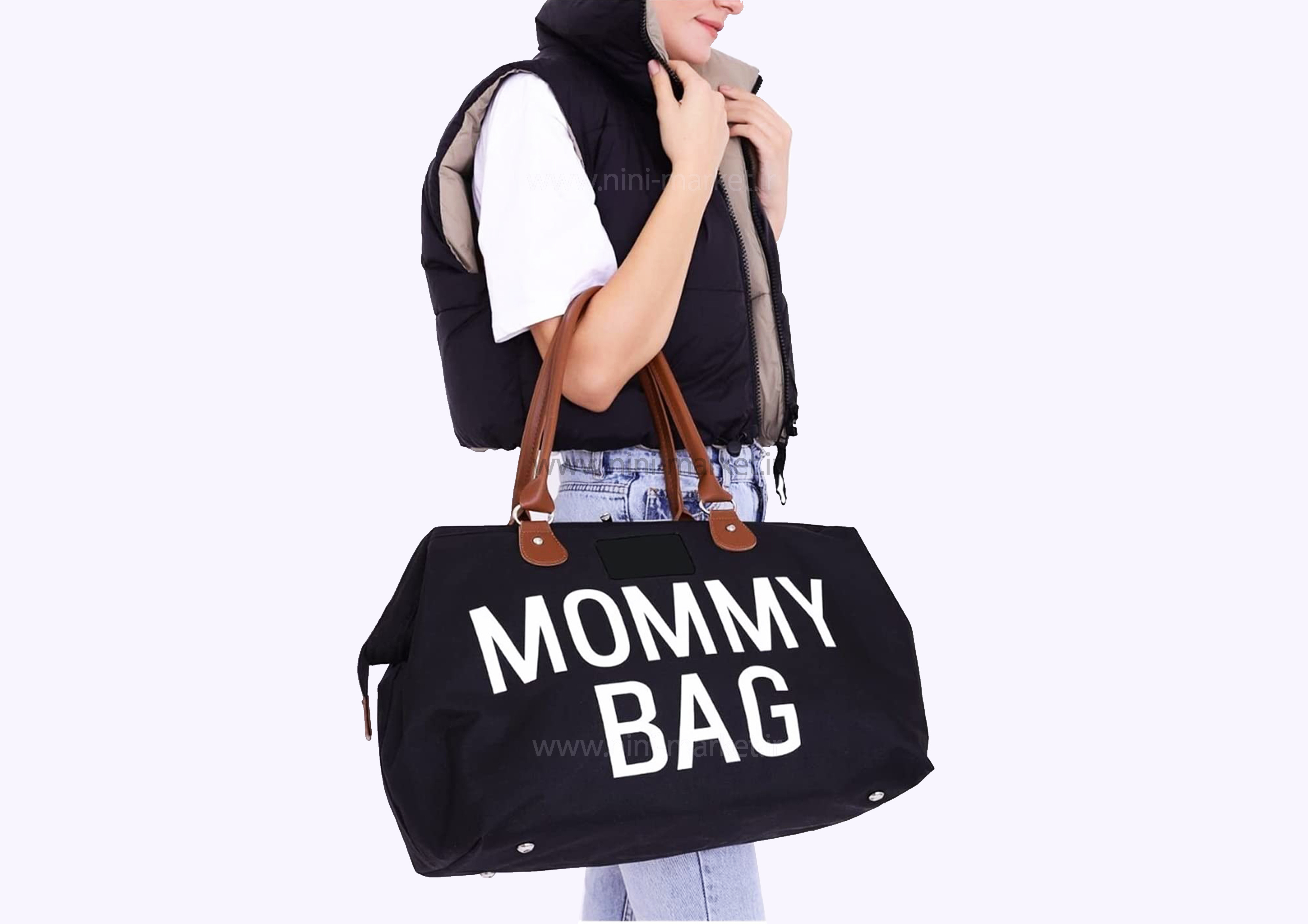 ویژگی ساک لوازم مادر Mommy bag رنگ سرمه ای برند Trager