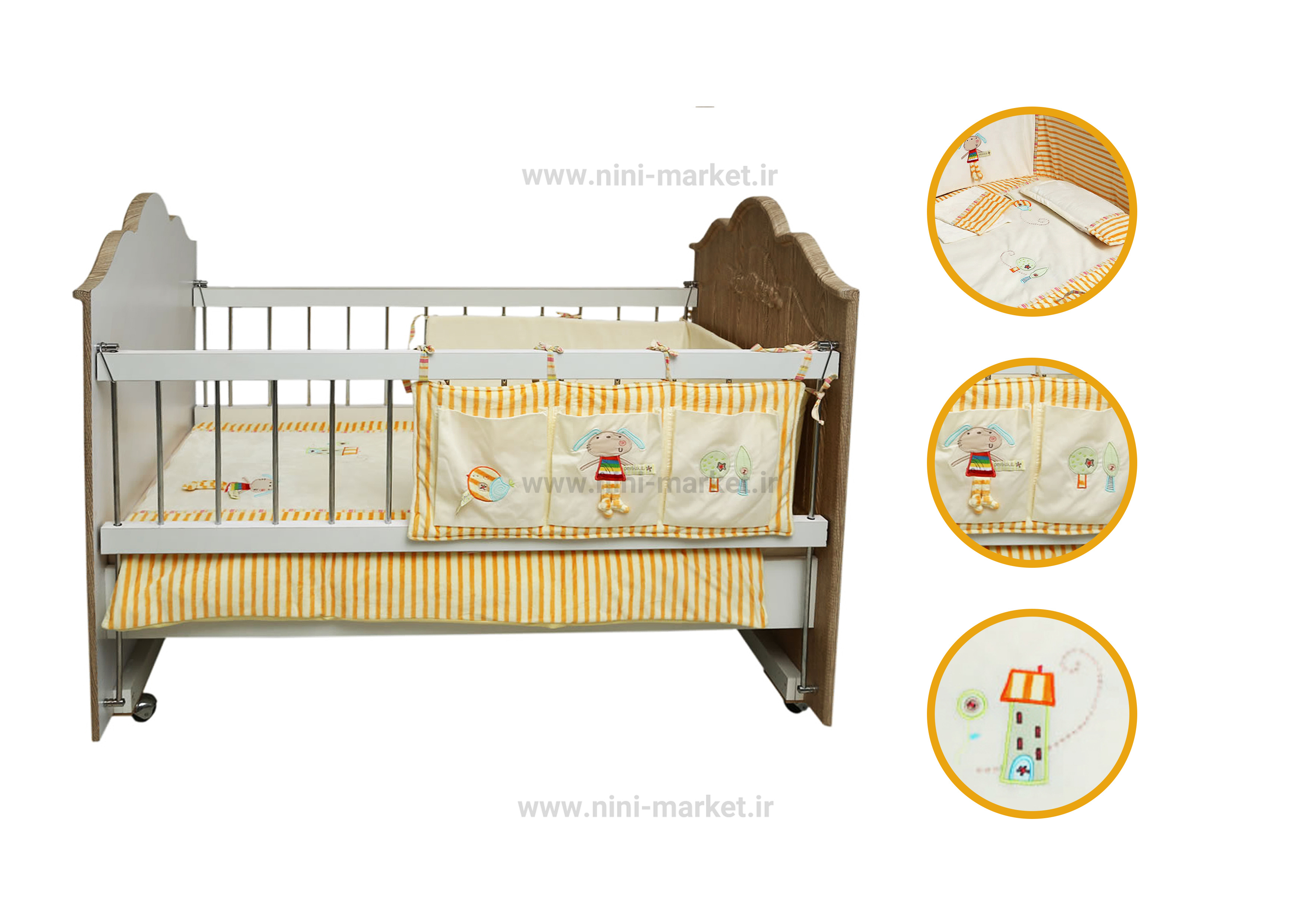 ویژگی ست رو تختی طرح سگ برند Mamas&papas