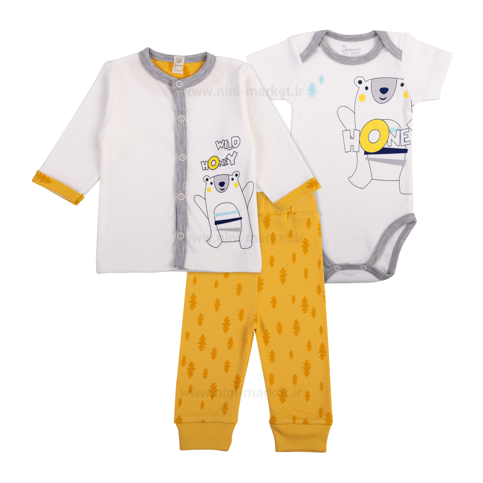 ست 3 تکه نوزاد -  سایت نی نی مارکت 