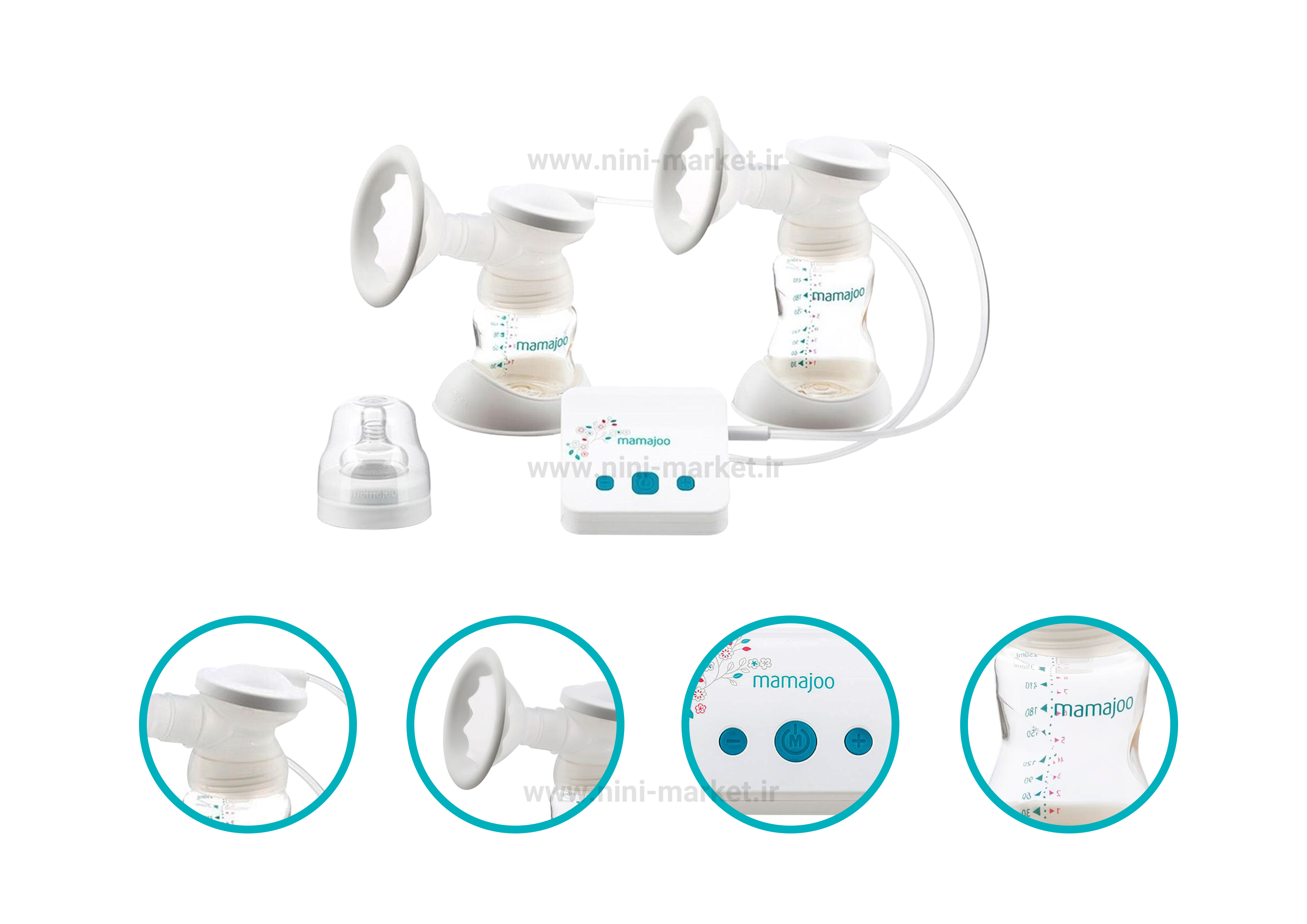 ویژگی شیردوش برقی دو موتوره Mamajoo