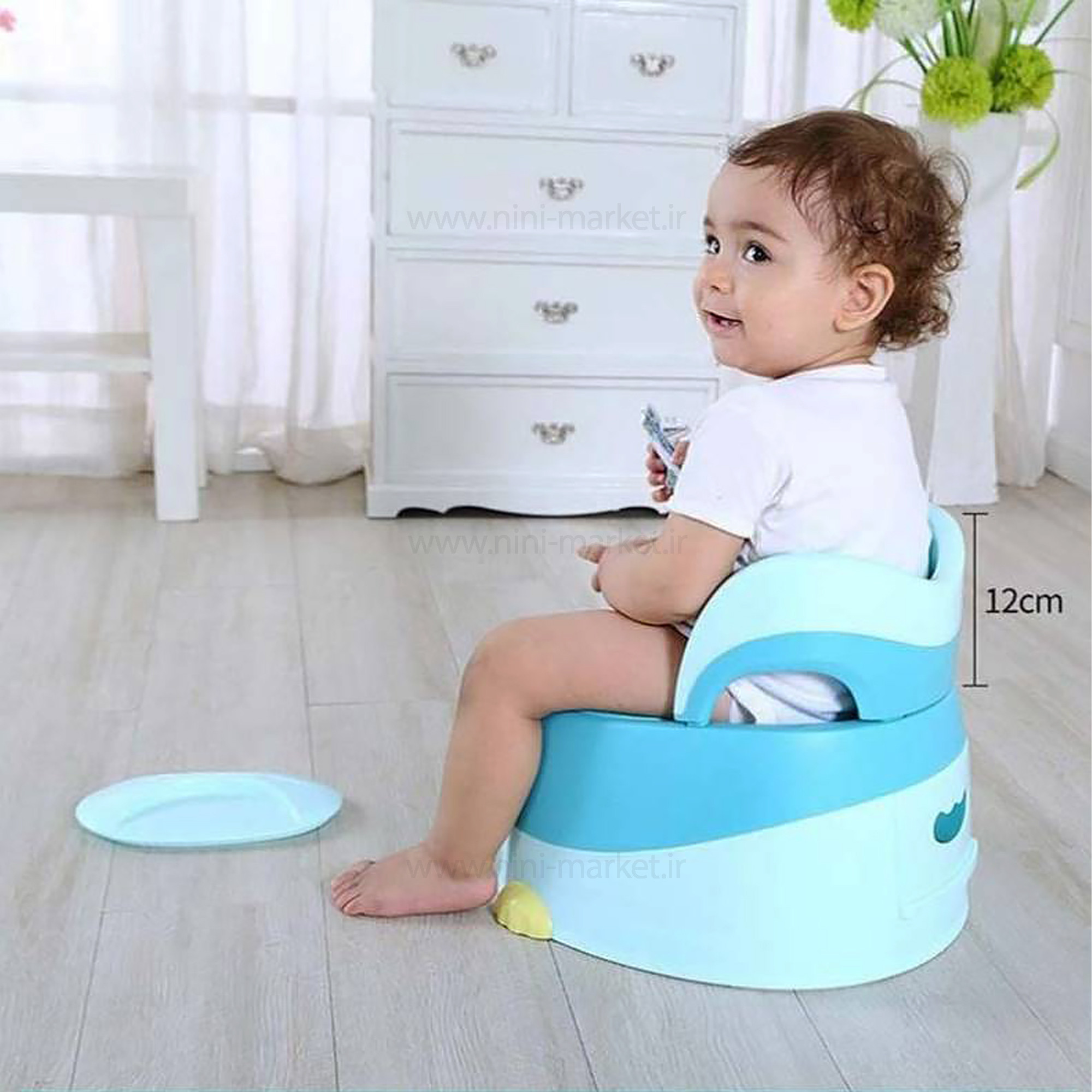 ویژگی لگن آموزشی طرح جوجه رنگ آبی بیبی هود Baby Hood