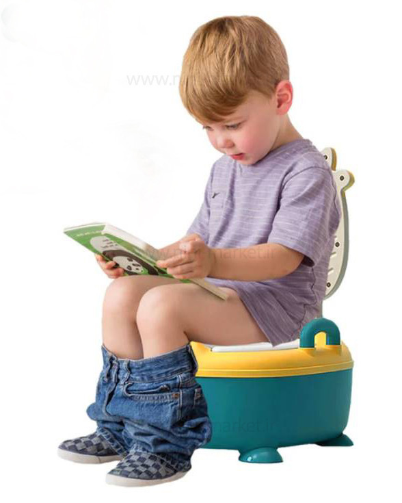 ویژگی لگن آموزشی طرح گاو رنگ سبز زرد بیبی هود Baby Hood