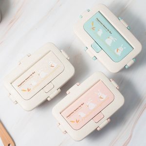 ویژگی ظرف Lanch box  اورگانیک کد 527 رنگ آبی