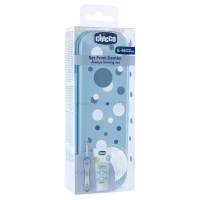 ست مسواک 6-36 ماه طرح خال خال رنگ آبی چیکو Chicco