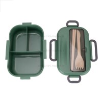 ظرف غذا تقسیم دار رنگ سبز خارجی