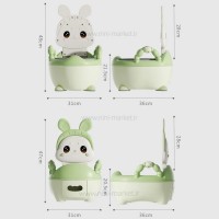 توالت آموزشی طرح خرگوش رنگ سبز خارجی