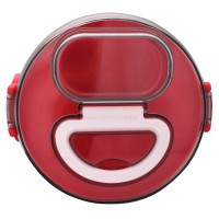 ظرف غذا استیل یک طبقه رنگ صورتی خارجی