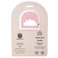 دندان گیر طرح رنگین کمان رنگ صورتی امریکو بیبی Americo baby