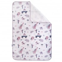 زیرانداز تعویض طرح حیوانات سایز کوچک رنگ طوسی ایسیز