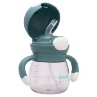 لیوان نی دار 240 میل رنگ سبز رووکو Rovco