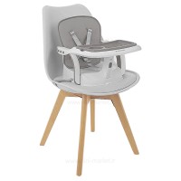 صندلی غذا پرتابل رنگ طوسی کیکابو Kikkaboo