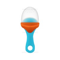 توری میوه خوری سیلیکونی رنگ فیروزه ای-نارنجی بون Boon