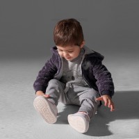 سه تیکه پسرانه اسپرت طرح کوالا رنگ طوسی پاپو Papo