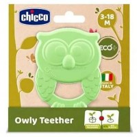 دندانگیر سیلیکونی مدل جغد رنگ سبز چیکو Chicco