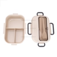 ظرف غذا تقسیم دار رنگ کرم خارجی