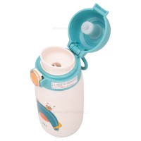 فلاسک آب استیل قفل دار تپل عروسکی رنگ سبز برند خارجی