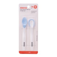 قاشق غذاخوری حرارتی 2 عدد رووکو Rovco رنگ آبی