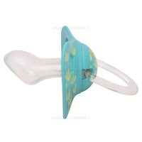 پستانک تک عددي 18 ماه به بالا ارتودنسي طرح پلنگ سبز سواوینکس Suavinex  (بدون جعبه)