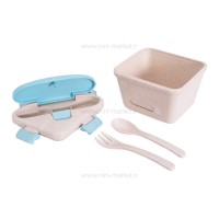 ظرف غذا طرح خرگوش رنگ آبی لانچ باکس Lanch box