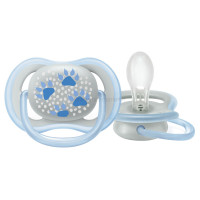 پستانک Ultra Air طرح رد پا طوسی 18-6 ماه اونت AVENT (فاقد جعبه)