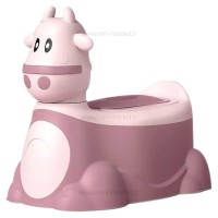 توالت آموزشی طرح گاو رنگ صورتی