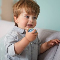 پستانک تکی الترا ایر +18 ماه طرح شیر رنگ آبی - زرد اونت Avent (فاقد جعبه)