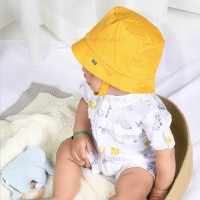 رامپر پسرانه طرح حیوانات و برگ رنگ سفید زرد ایندیگو Indigo