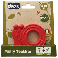 دندانگیر سیلیکونی مدل حلزون رنگ قرمز چیکو Chicco