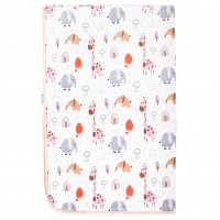 زیرانداز تعویض طرح زرافه رنگ کرمی سایز بزرگ ایسیز