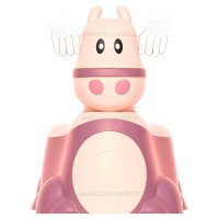 توالت آموزشی طرح گاو رنگ صورتی