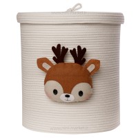 سبد بزرگ اسباب بازی طرح سنجاب رنگ کرم ایسیز Isiz