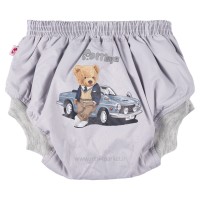 شورت آموزشی خرس سایز XL رنگ طوسی کمرنگ مایا Maya