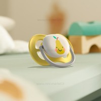 پستانک بادامی تکی الترا ایر 0 - 6 ماه طرح گلابی اونت Avent (بدون جعبه)