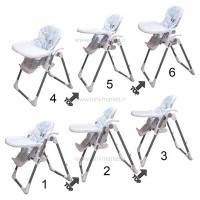 صندلی غذا طرح صدف-ستاره رنگ زرد بیبی فورلایف Baby4life