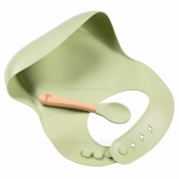 ست ظرف غذا سیلیکونی رنگ سبز والابی لیتل Wallaby Little