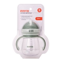 لیوان آبمیوه خوری نی دار 240 میل رنگ سبز رووکو Rovco