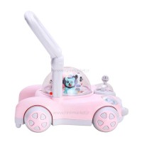 واکر ماشین حباب دار رنگ صورتي برند +ab