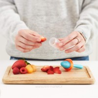 توری میوه خوری سیلیکونی رنگ سبز فسفری بون boon