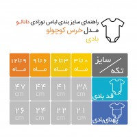 بادی آستین کوتاه فانتزی نوزادی طرح خرس کوچولو دانالو Danaloo