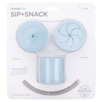 لیوان دو کاره سیلیکونی رنگ آبی مینیک اوی اوی Minik Oioi