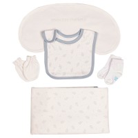 سرویس 13 تیکه طرح اردک رنگ سفید نیلی