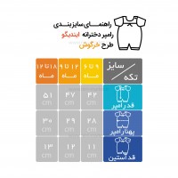 رامپر دخترانه طرح خرگوش رنگ سبز ایندیگو Indigo