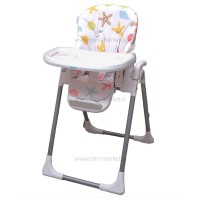 صندلی غذا طرح صدف-ستاره رنگ زرد بیبی فورلایف Baby4life