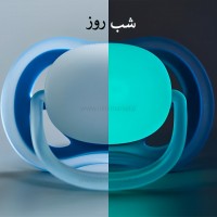 پستانک بادامی تکی الترا ایر 18 ماه به بالا طرح ابر شب‌تاب اونت Avent (بدون جعبه)