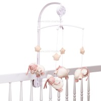 آویز تخت موزیکال طرح خرس کرم B&B