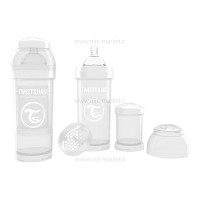 شیشه شیر آنتی کولیک تویست شیک 260 میل سفید Twistshake