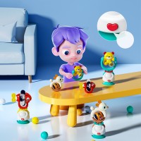 جغجغه صندلی غذا طرح خرس رنگ زرد هولی تویز Huile toys