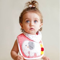 پیشبند دو تیکه طرح فیل رنگ صورتی لبه Lebe